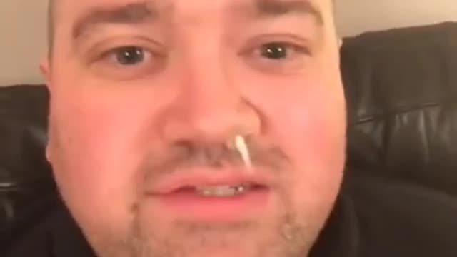 Earbud's Tip Gets Stuck in Guy's Nostril While He Attempts to Wax His Nasal Hair