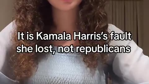 Young wise woman explains why Harris lost to Trump