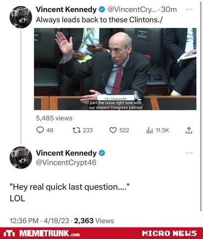 Always leads back to the Clintons./