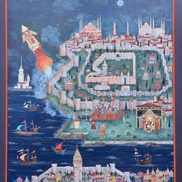 17th century painting shows rocket