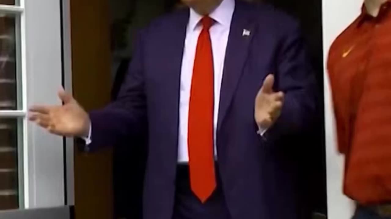 President Trump hits me in the face with a football.