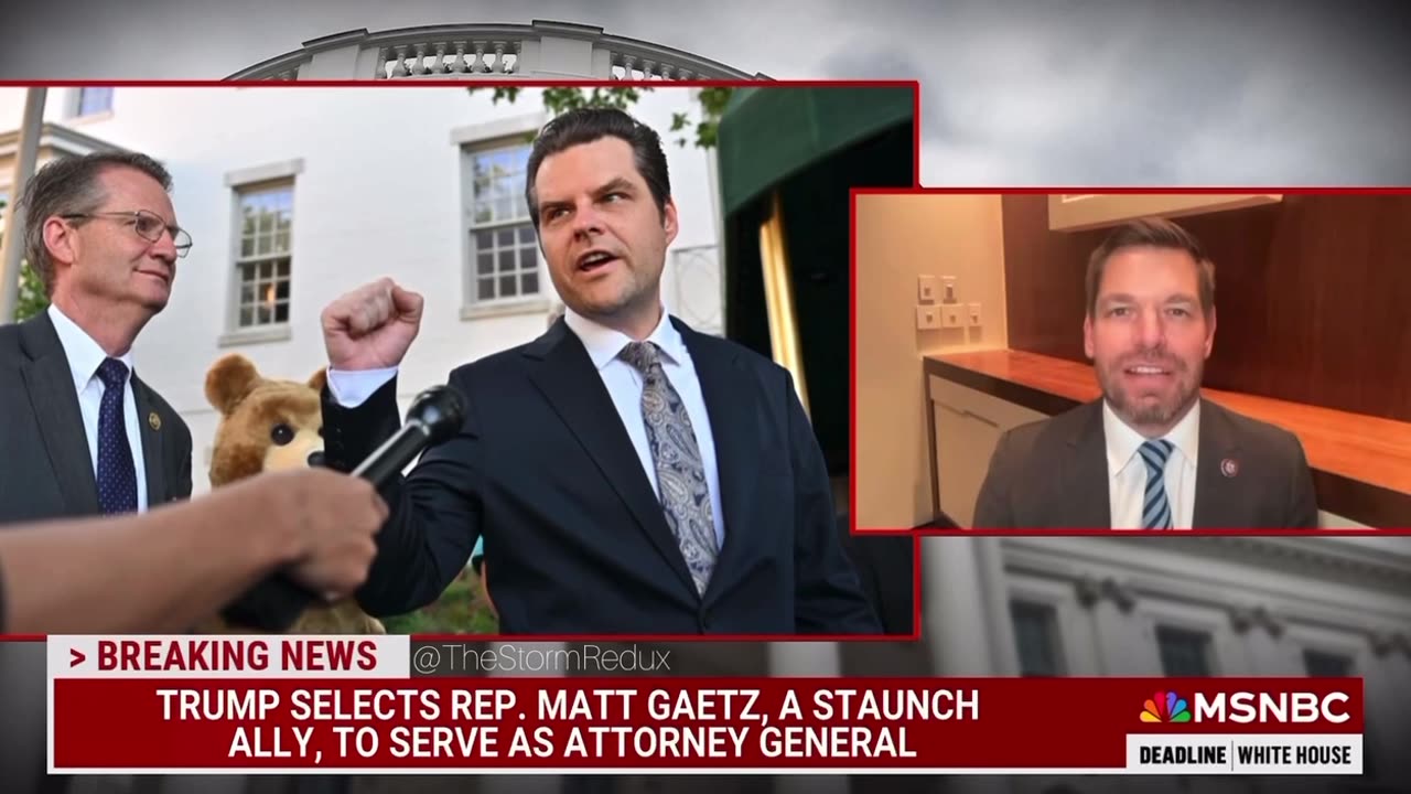 Eric Swalwell isn’t coping well with the fact that Gaetz is going to be his daddy soon.