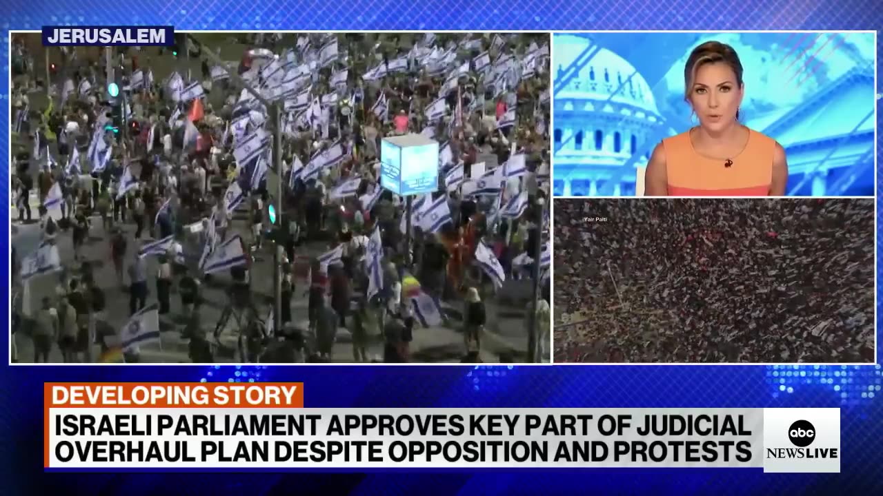 Hundreds of thousands of Israelis protest judiciary reform