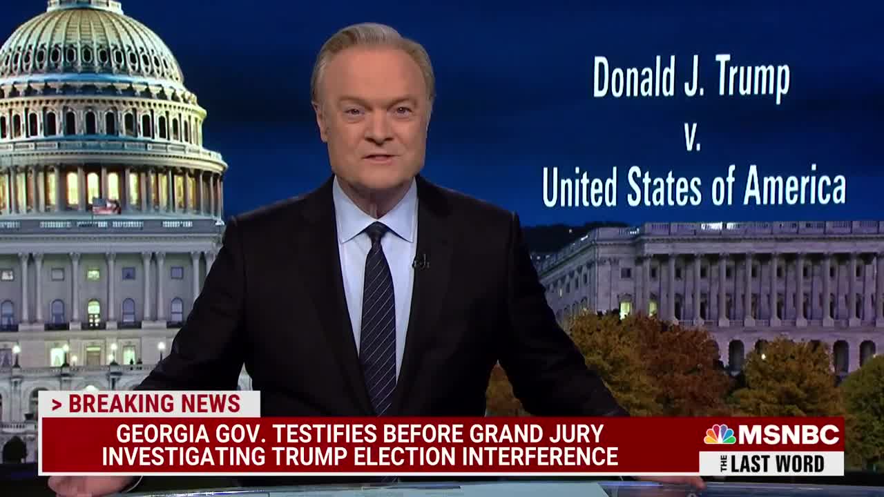 Lawrence: Trump Wrongly Thinks Running Again Will Shield Him From DOJ