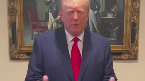 🚨#BREAKING A video recording of Donald Trump's response to his indictment has just gone viral