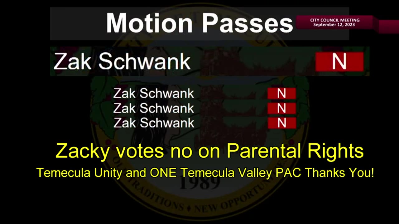 Temecula City Council 9/12/23 - Flag Policy and the Vote on Flag Policy and Parental Rights.