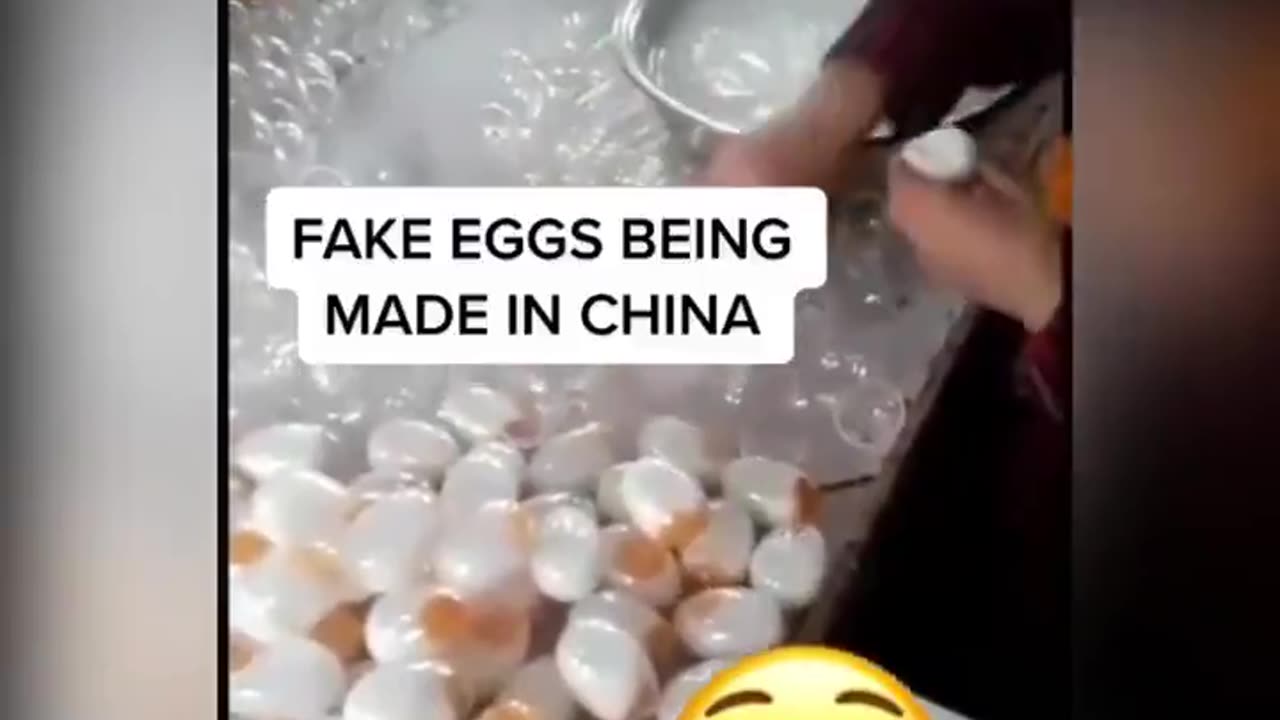 Fake eggs being made in China