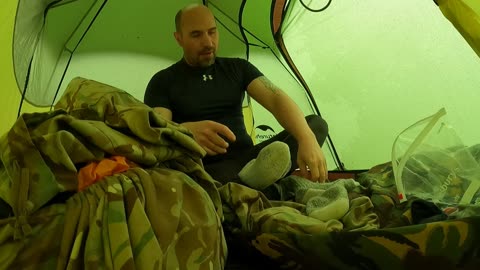 Getting in the tent vlog. Wildcamping. GoPro 21st March 2023