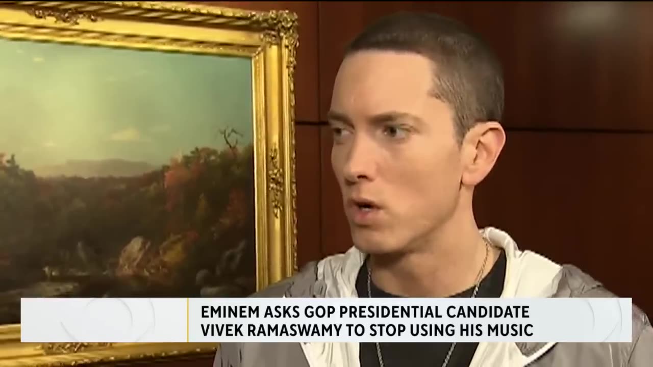 Eminem asked GOP presidential candidate Vivek ramaswamy to stop using his music 😆😅😅