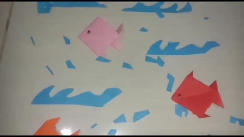 Make an origami fish shape 🐟🐠