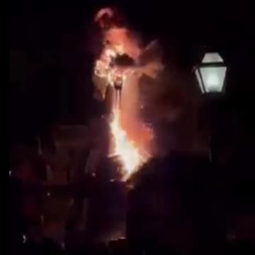 At Disneyland, the Dragon catches on Fire!