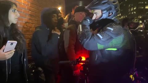 Instant karma for Antifa cry baby who spits a cop in the kisser.