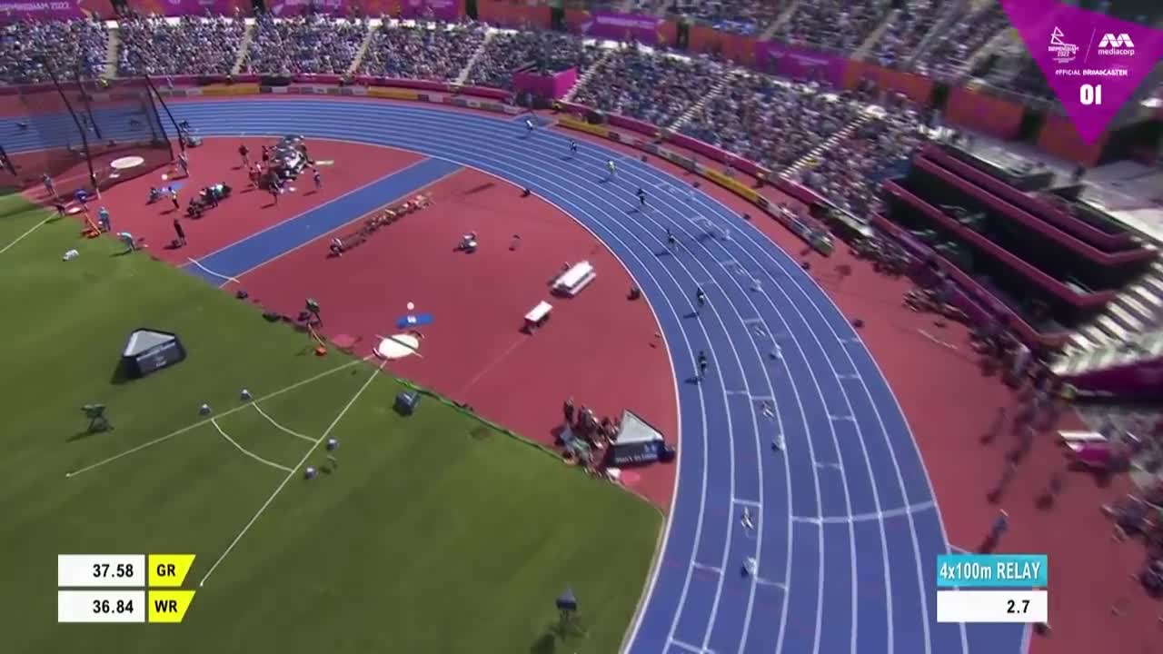 Team Singapore clocks 39.95s in Men's 4x100m relay heat to reach final! | Commonwealth Games 2022