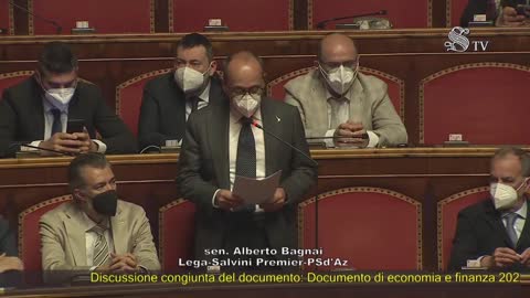 🔴 Senatore Alberto Bagnai in Aula: dichiarazione di voto della Lega sul DEF2022 (20/04/2022).