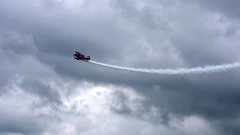 Biplanes Airshow During Daytime