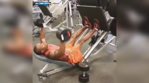 funny creative people in gym fails