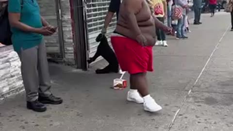 Shadow made him drop his chicken