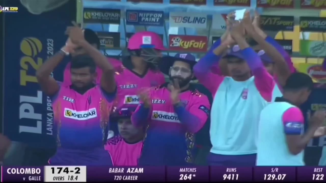 Babar Azam century in LPL 2023