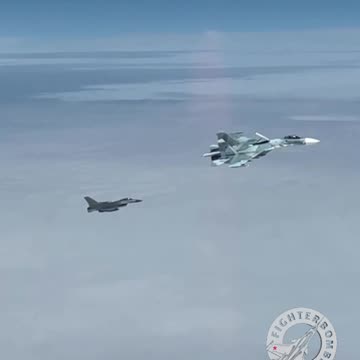 A Danish fighter had no chance against the Russian fighter jet
