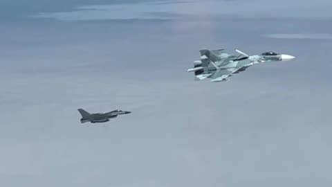 A Danish fighter had no chance against the Russian fighter jet