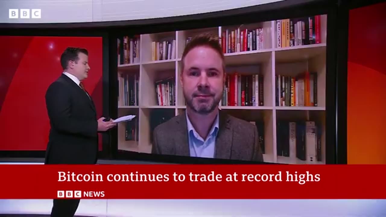 Bitcoin trades at record high following Trump US election win | BBC News hub