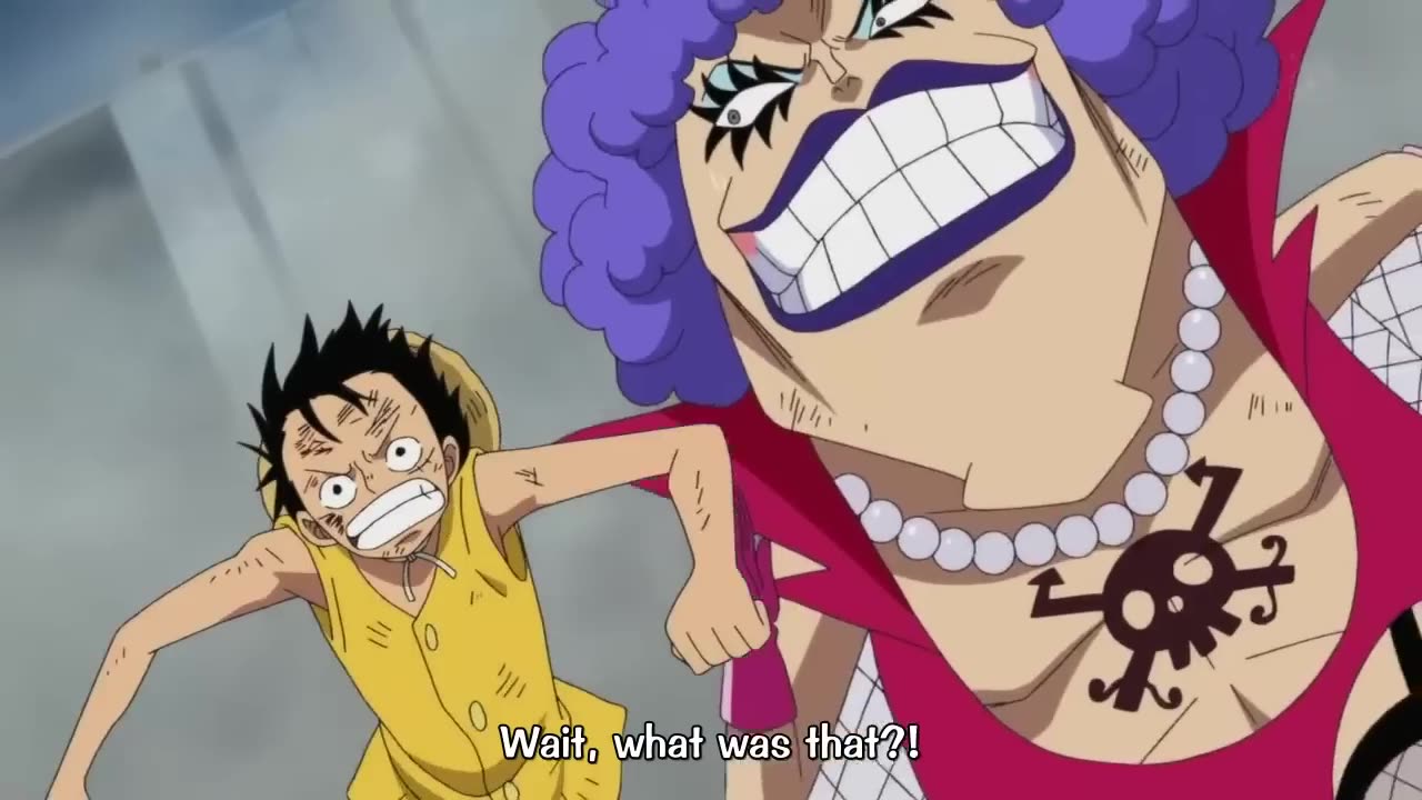 Luffy's unaware Conquerors Haki at Mrineford