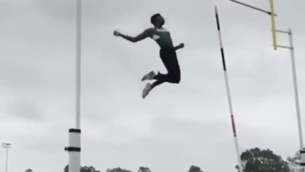 (Pole vaulting can produce some of the most bizarre outcomes) #100%NEEDLUCK