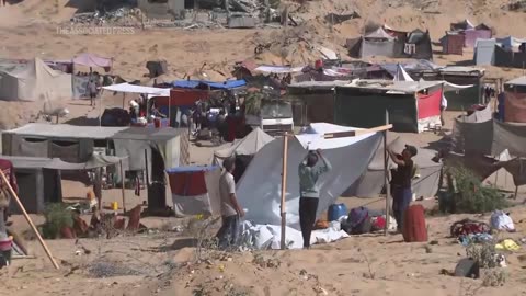 Displaced people from eastern Khan Younis still arriving in other areas of the Gaza city