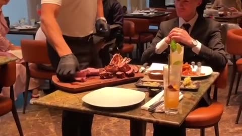 Salt Bae expensive steak video