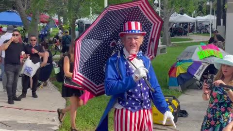 Trump enthusiasts show support ahead of arraignment in Miami