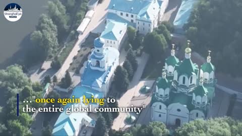 Russia releases drone footage of 'undamaged' Orthodox complex in EUkraine, blames Zelensky for lying