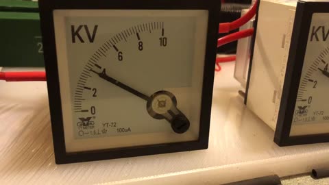 EPU HV POPPING 5.5kvdc Tesla 1 wire not even full voltage