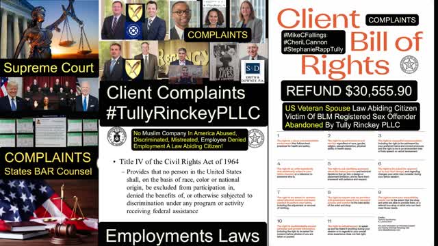 Complaints / State BAR Counsel / Tully Rinckey PLLC / Legal Malpractice / Refund $30,555.90 / DCBAR