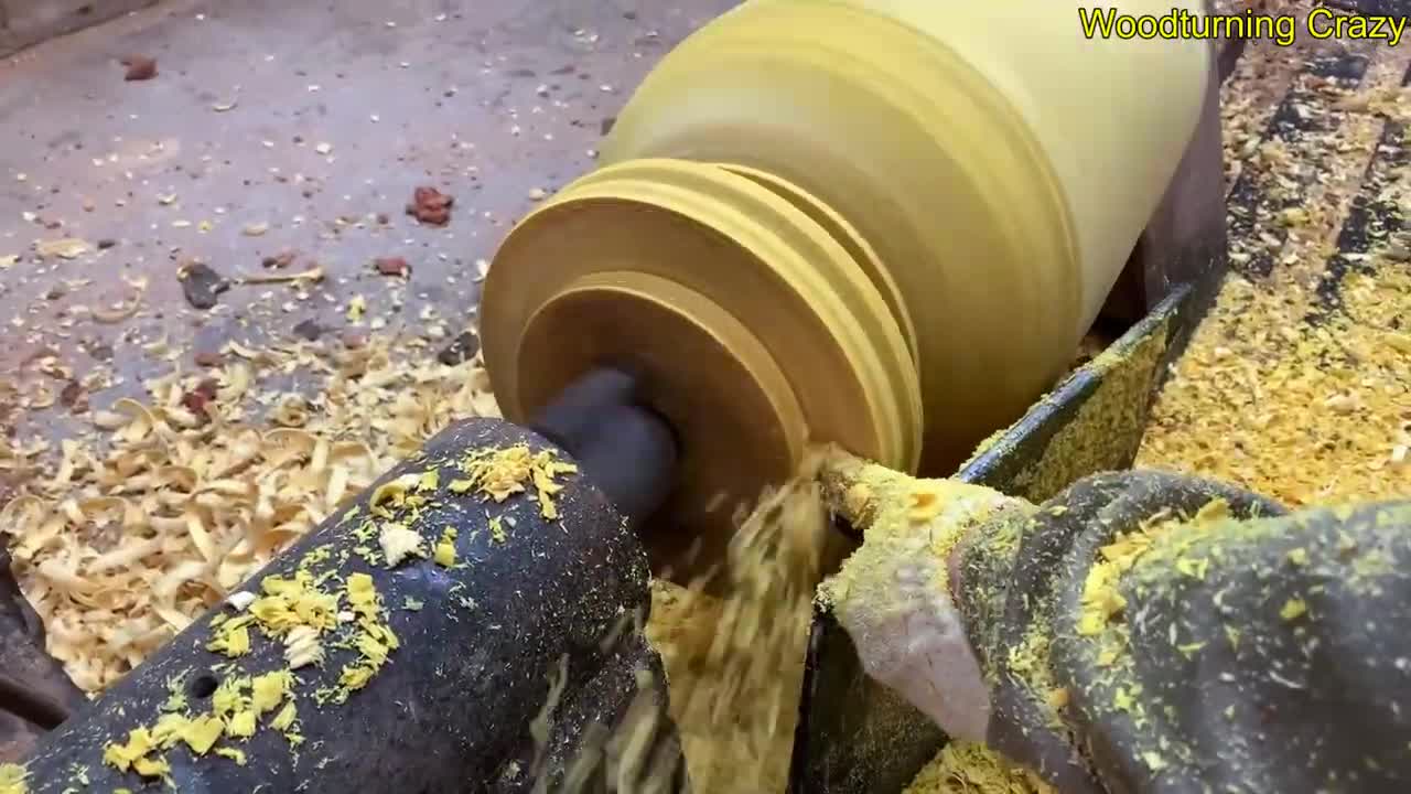 Amazing Woodturning Crazy - Great Hand Crafting Skills On Wood Lathe