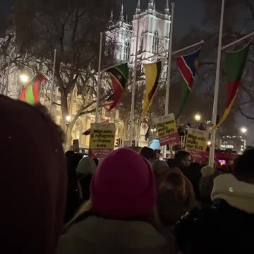 Migration bill passes Commons vote as protesters gather in Parliament Square