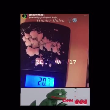 The President’s son weighing crack on video