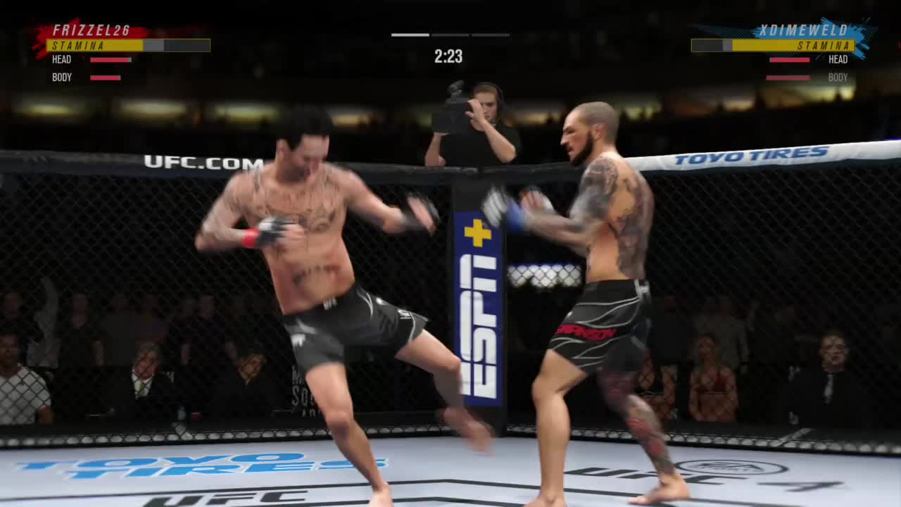 Body shots galore: Disposed of Max Holloway