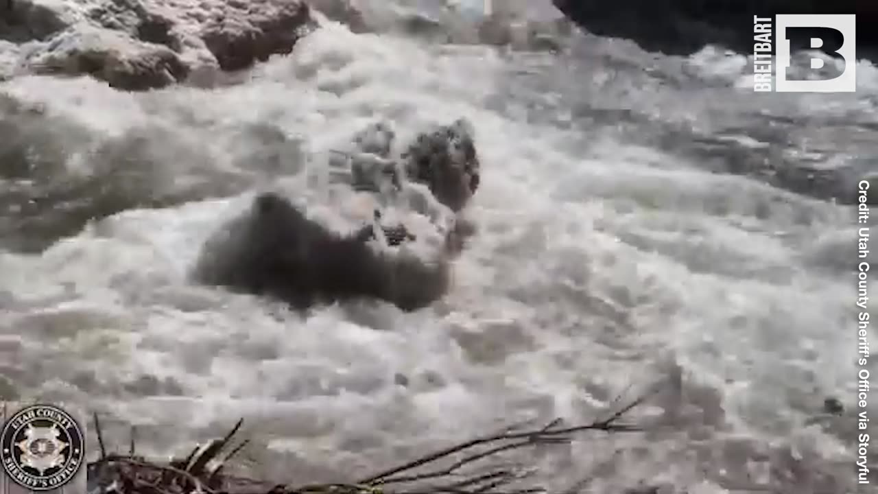 Utah County Workers Use EXPLOSIONS to Clear Out Avalanche Debris from Waterfall