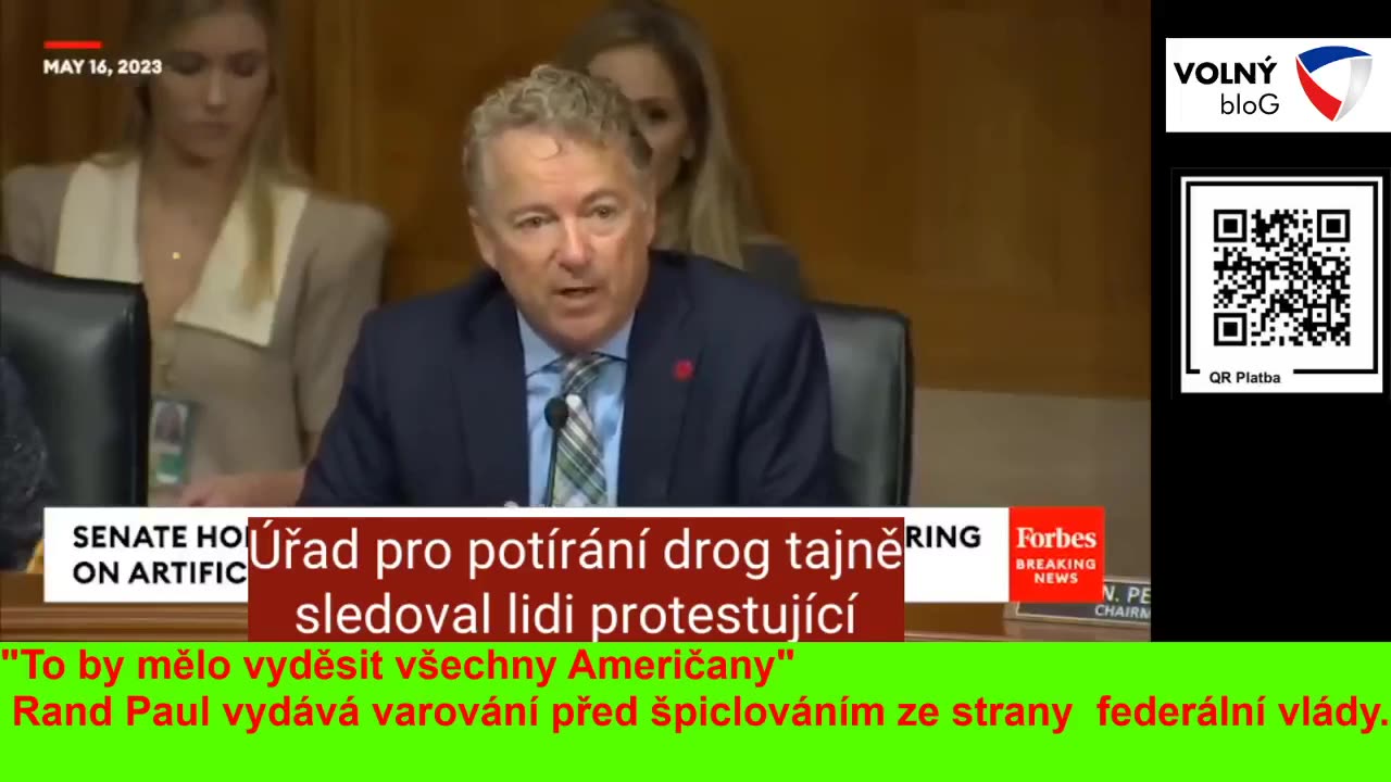 Rand Paul vydává varování před špiclováním ze strany federální vlády. (dabing)