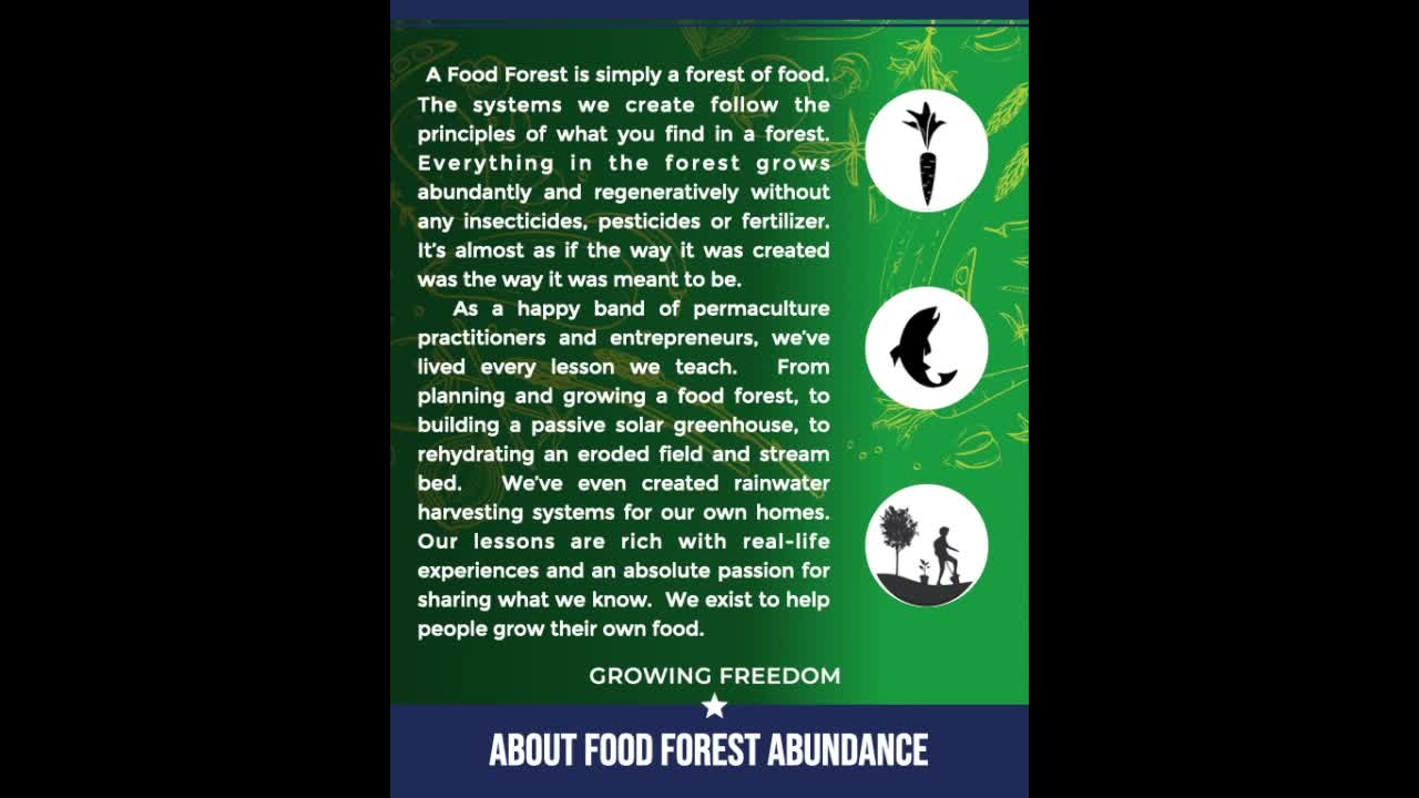Food Forest Abundance/Jim Gale Media Kit