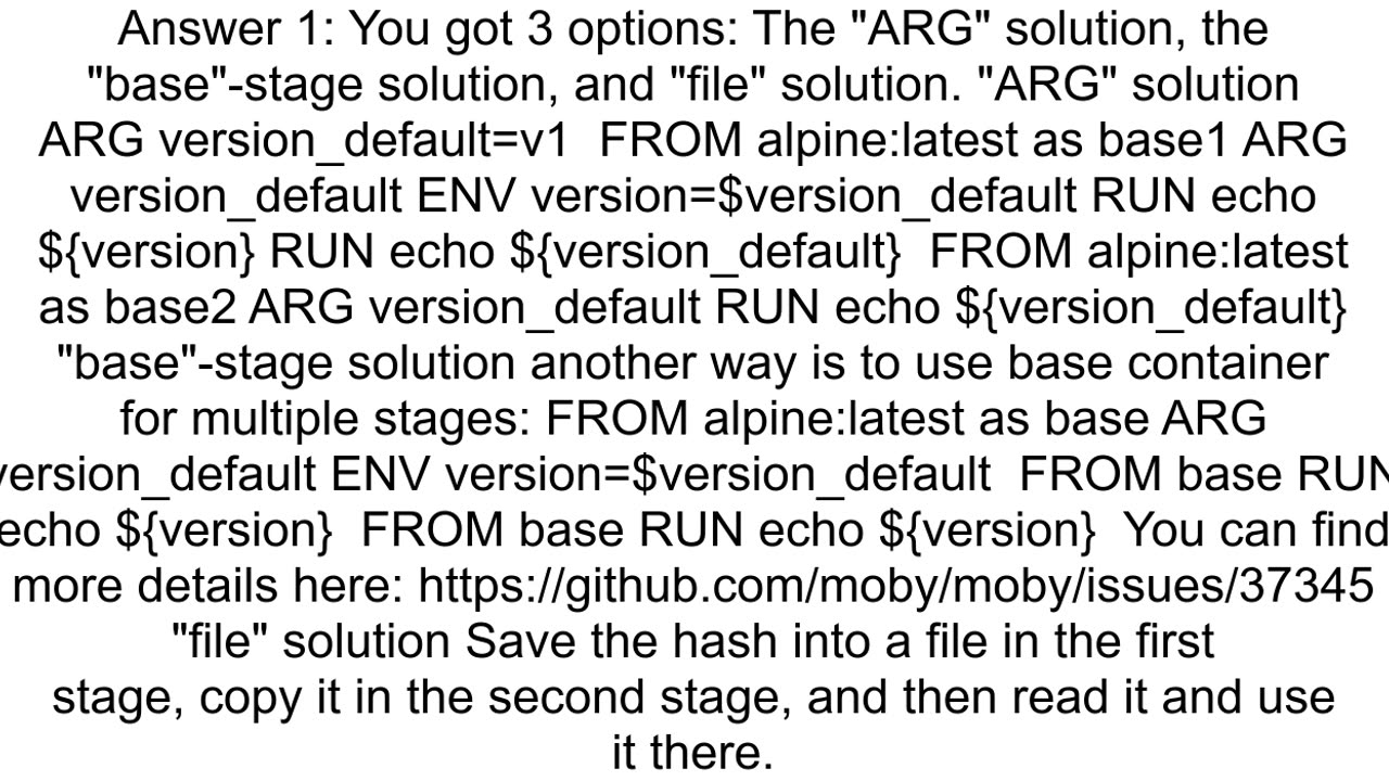 How do I copy variables between stages of multi stage Docker build