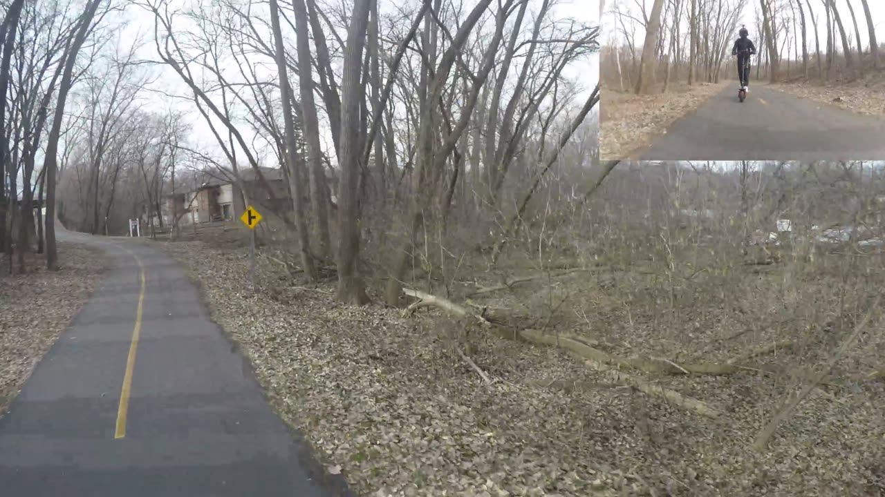 Medicine Lake, MN Trail with my son. Out on a YUME Y11+ Scooter. - Ride Along 4