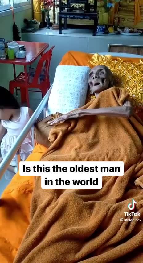 This has gotta be the oldest man in the world. What do you think