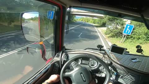 POV TRUCK DRIVING DAF XF 480 #6 | IN CZECH REPUPLIC 🇨🇿+-1