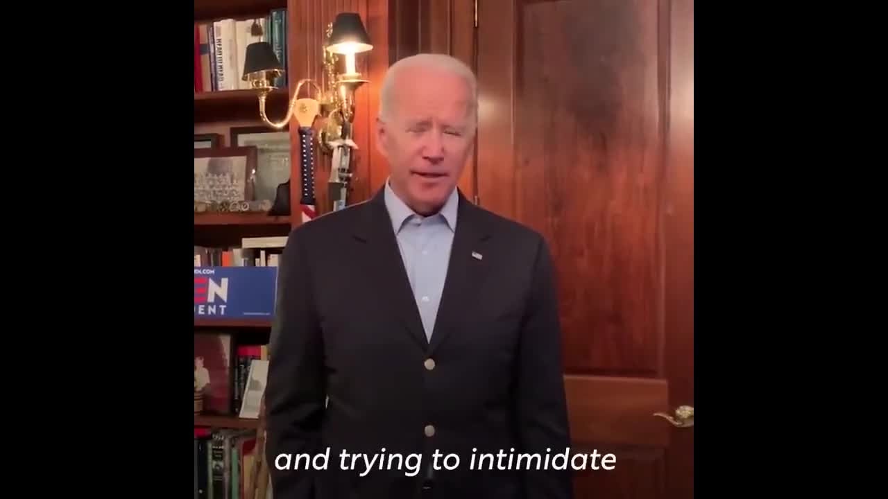 Biden the brave with no thought left in his brain....