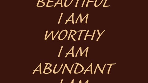 Self Love Affirmation