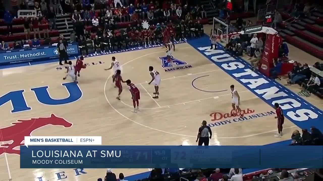 UL Men's Basketball outlasts SMU in OT Thriller
