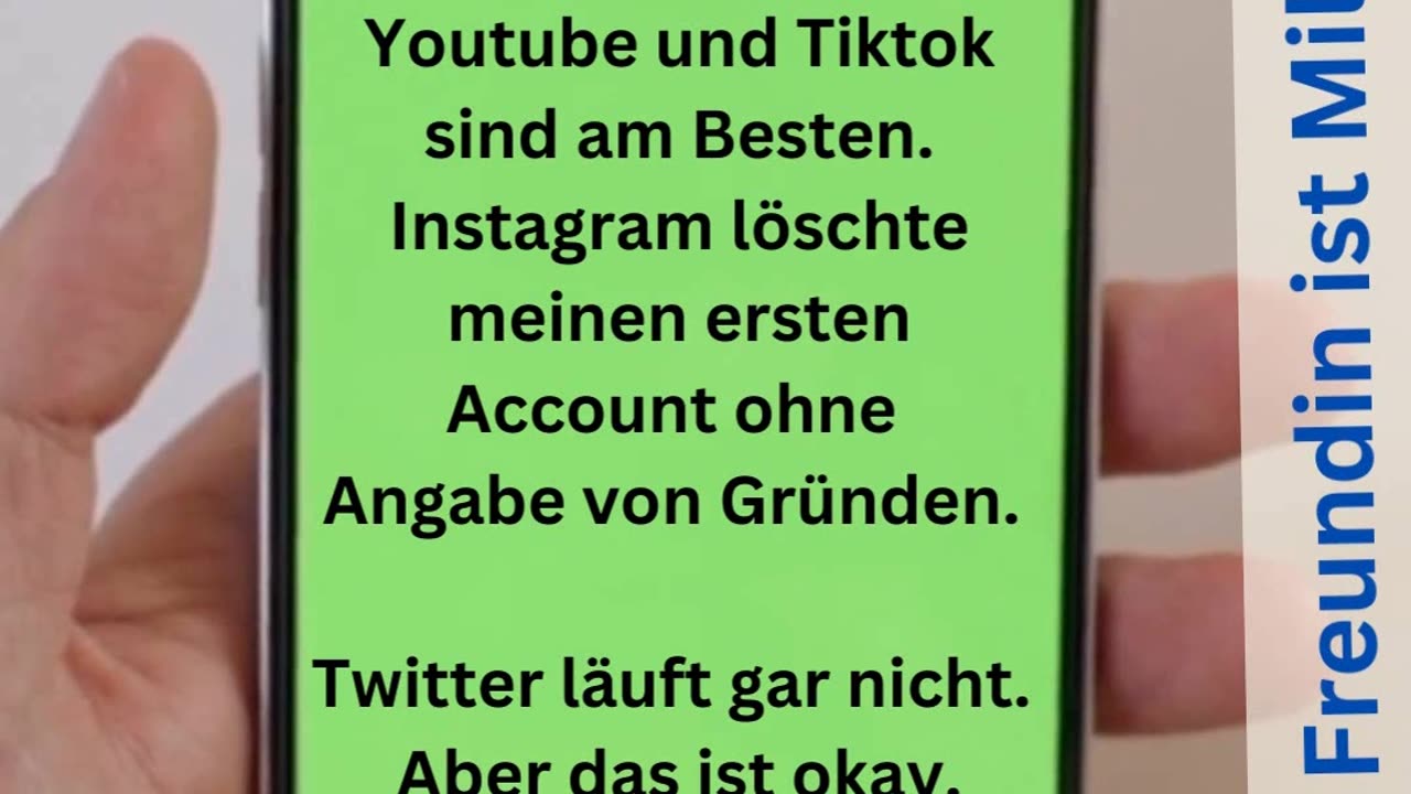 Meine Freundin ist Millionärin - auf Twitter, Tiktok, Youtube und Rumble!