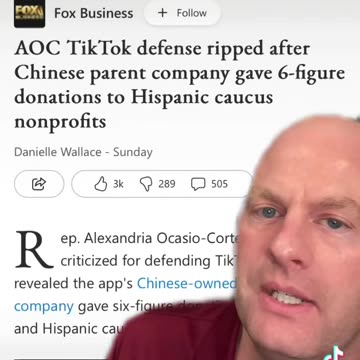 Why does AOC defend TikTok?