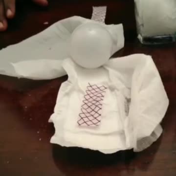 Experiment shows graphene in sanitary product can power lightbulb.